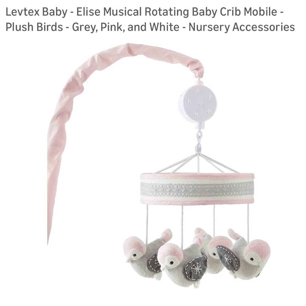 Levtex Baby Crib Mobile for nursery with Bear and raccoons